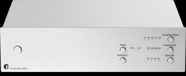 Phono Box S3 B MM/MC Phono Vorverstärker von Pro-Ject silber