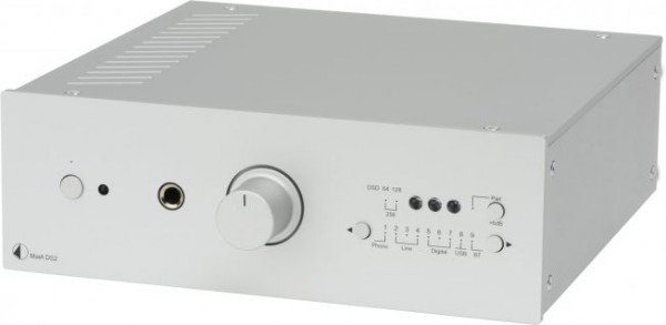 MaiA DS2 Stereo-Vollverstärker mit 9 Eingangsoptionen von Pro-Ject silber