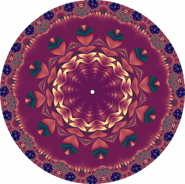 Slipmat Purple Mandala