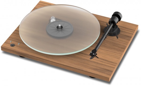 Plattenspieler T1 Phono SB mit Ortofon OM 5 E seidenmatt lackiert in Walnuss von Pro-Ject