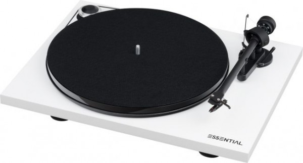 Plattenspieler Essential III RecordMaster mit Ortofon OM 10 hochglanz weiß von Pro-Ject
