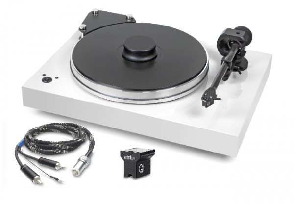 Plattenspieler Xtension 9 Evolution SuperPack mit Ortofon MC Quintet Black+ Kabel weiß von Pro-Ject