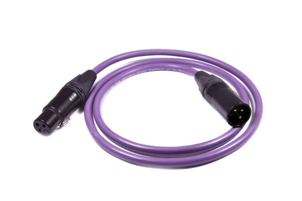 Melodika Purple Rain XLR-Kabel MD2X10 2x1m