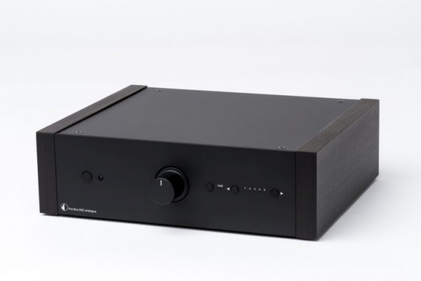 Pre Box DS2 analogue Audiophiler Stereovorverstärker von Pro-Ject schwarz Wange Eukalyptus