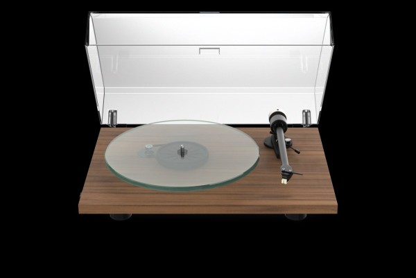 Plattenspieler Pro-Ject T2 W Komplettplattenspieler mit WiFi-Streaming Walnuss